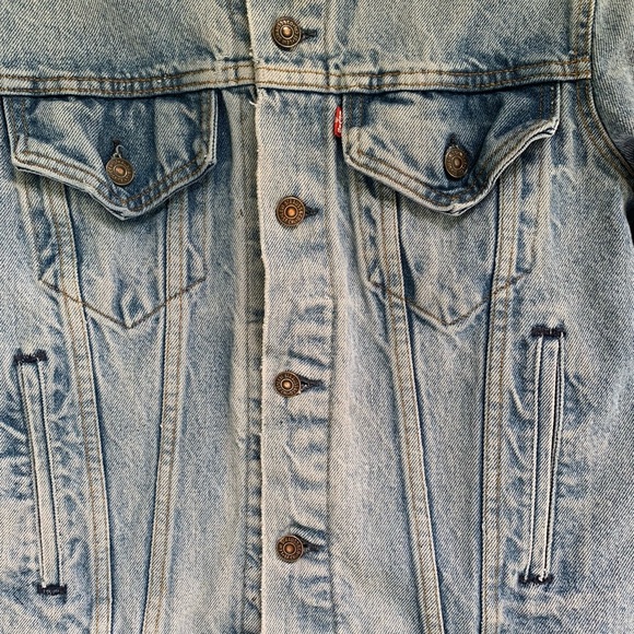 Vintage 80’s Levi’s Denim Jean Jacket Size 40 WPL 423 Made In USA 100% Cotton - Picture 3 of 16